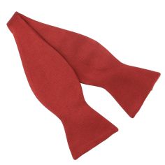 Noeud papillon à nouer en soie, Rouge Peonia, Fait à la main Tony & Paul