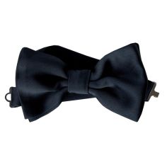 Noeud Papillon Noué Segni & Disegni, Satin Bleu nuit Segni et Disegni