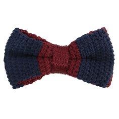 Noeud papillon tricot preppy aviron marine Clj Charles Le Jeune