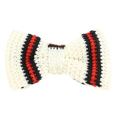 Noeud papillon tricot bon genre beige Clj Charles Le Jeune