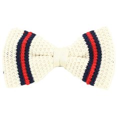 Noeud papillon tricot Chicago beige Clj Charles Le Jeune