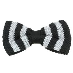 Noeud papillon tricot Dallas noir Clj Charles Le Jeune