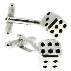 Boutons de manchette, Jeu de dés Clj Charles Le Jeune