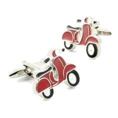 Boutons de manchette, Scooter rouge Cravate Avenue Signature