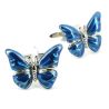Boutons de manchette, Papillon Bleu Cravate Avenue Signature