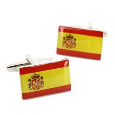 Boutons de manchette, Drapeau Espagnol Cravate Avenue Signature