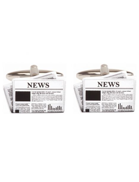 Boutons de manchette, Journal News Cravate Avenue Signature