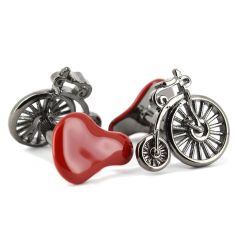 Boutons de manchette vélo ancien Tony & Paul