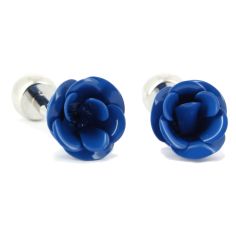 Boutons de manchette fleur Bleue Tony & Paul
