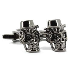 Boutons de manchette tête de mort Blackhat Tony & Paul