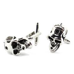 Boutons de manchette tête de mort crane fendu Tony & Paul