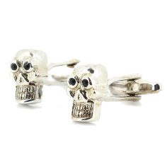 Boutons de manchette tête de mort yeux noir Tony & Paul