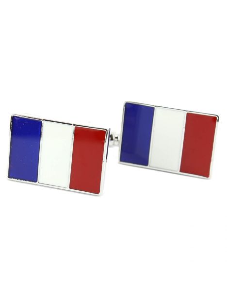 Boutons de manchette drapeau Français II Tony & Paul