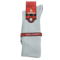 Mi chaussette uni cotes 1x1, Médium, Coton Majoritaire Labonal 2