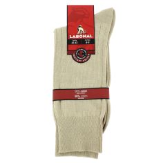 Mi chaussette uni à cotes pur coton, Granit Labonal 2