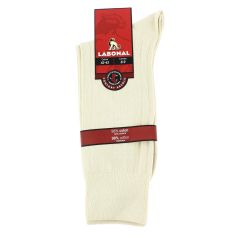 Mi chaussette uni à cotes pur coton, New beige Labonal 2