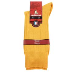 Mi chaussette uni à cotes pur coton, Tuorlo Labonal 2