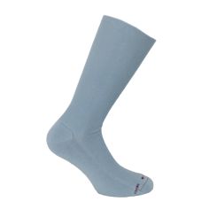 Mi chaussette uni cotes 1x1, Brume, Coton Majoritaire Labonal