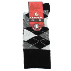 Mi chaussette, Laine et angora, noir Labonal 2