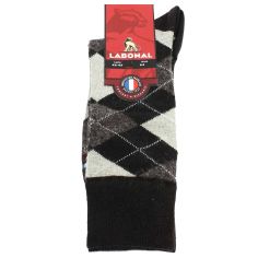 Mi chaussette, Laine et angora, marron Labonal 2