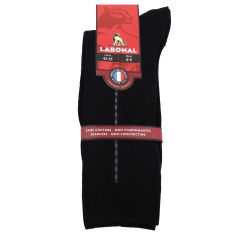 Mi chaussette, Laine majoritaire baguette, noir Labonal 2