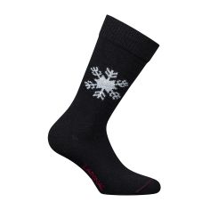 Mi chaussette, flocon Laine et cachemire, noir Labonal