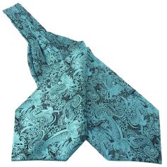 Foulard Ascot, Léonard Turquoise Clj Charles Le Jeune