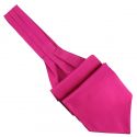 Cravate Ascot en soie, Rose Rubino, Fait à la main Tony & Paul