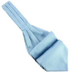 Cravate Ascot en soie, Tevere Bleu, Fait à la main Tony & Paul