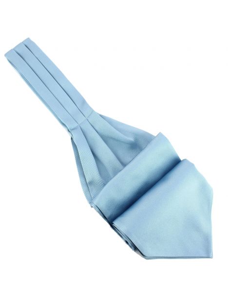 Cravate Ascot en soie, Tevere Bleu, Fait à la main Tony & Paul Cravates
