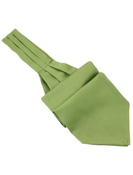 Cravate Ascot en soie, vert Mela, Fait à la main Tony & Paul
