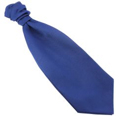 Lavallière nouée en soie, Bleu royal, Faite à la main Tony & Paul