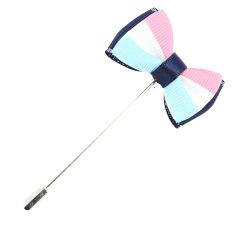 Boutonnière pastel, mini noeud papillon tricolore Cravate Avenue Signature