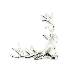 Boutonnière cerf bramant argenté Tony & Paul 2