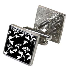 Boutons de manchette, Victorian Wallpapaer-Jasper, Black Tyler & Tyler