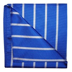 Pochette soie, Stripe, Bleu et blanc Tyler & Tyler