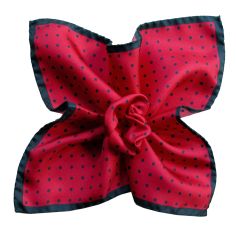 Pochette soie, Dandy rouge Segni et Disegni