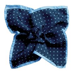 Pochette soie, Dandy marine ciel Segni et Disegni