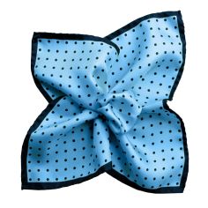 Pochette soie, Dandy ciel marine Segni et Disegni