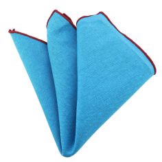 Pochette Brighton coton Bleu turquoise Clj Charles Le Jeune