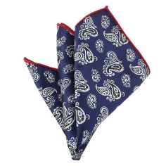 Pochette marine d'orient, compagnie des indes Paisley Clj Charles Le Jeune