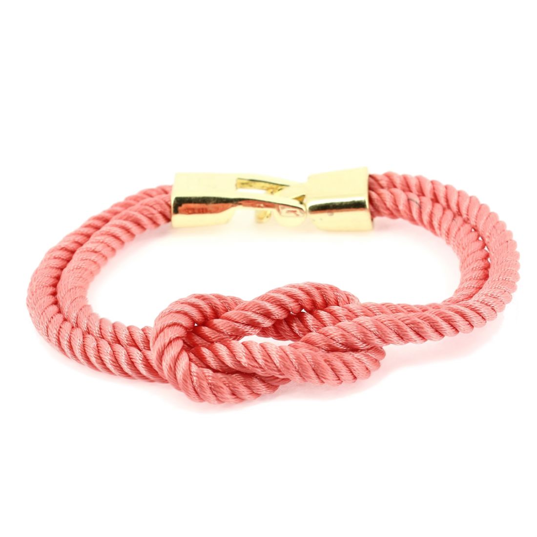 Bracelet corde, noeud marin, rouge Clj Charles Le Jeune