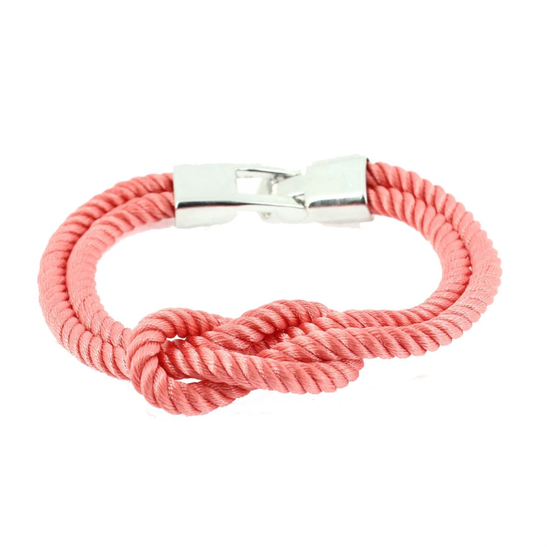 Bracelet corde, noeud marin, rouge Clj Charles Le Jeune