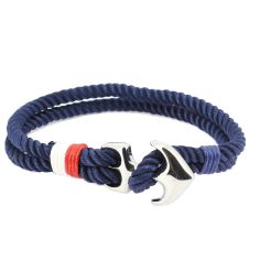 Bracelet ancre nautique, navy Clj Charles Le Jeune