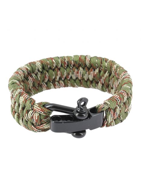 Bracelet paracorde manille, Camouflage Clj Charles Le Jeune