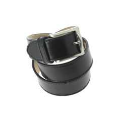 Ceinture cuir, pour Jeans, bords épais, Noir Robert Charles