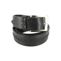 Ceinture cuir, Buffalo Split 35mm, Noir Robert Charles
