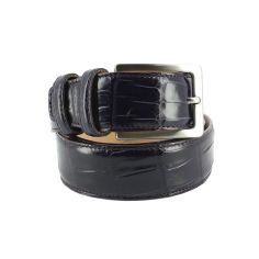 Ceinture cuir, Croco, 35mm, Violet, bords surpiqués Robert Charles