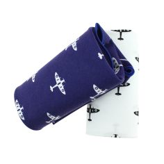 Set de 2 mouchoirs brodés. Avions Cravate Avenue Signature 2