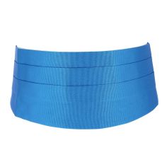 Ceinture Smoking en soie, Bleu Cina Tony & Paul